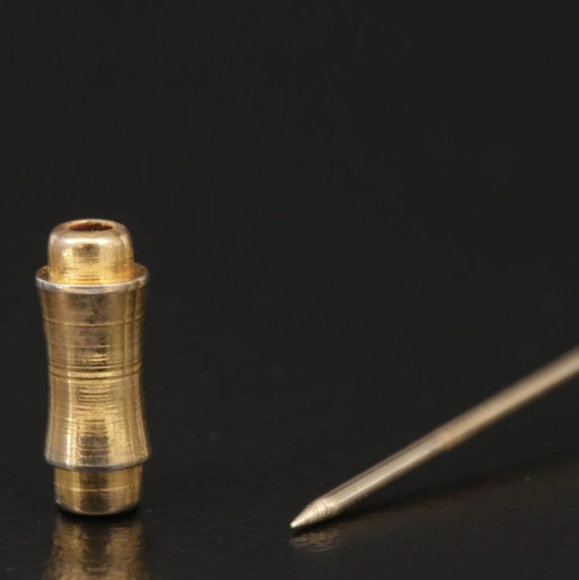 14K Yellow Gold Teddy Bear Stick Pin - Picture 6 of 6